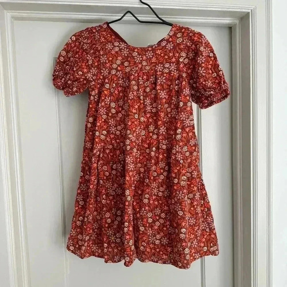 Cat & Jack Other - Cat and Jack girls fall dress burgundy floral size L (10/12)